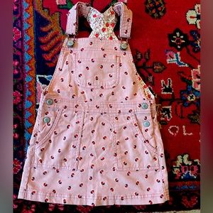 Mini Biden - corduroy overalls dress 3-4 rys